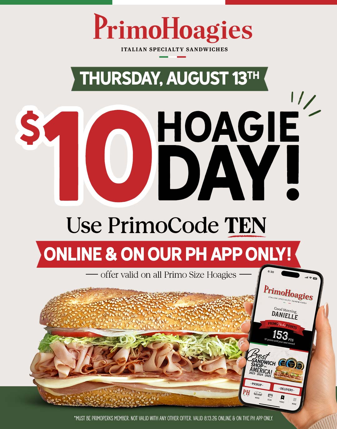 $10 Hoagie Day